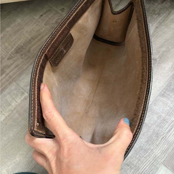 AUTHENTIC GUCCI Crossbody bag purse vintage gg tote clutch gg vintage handbag - Picture 11 of 13